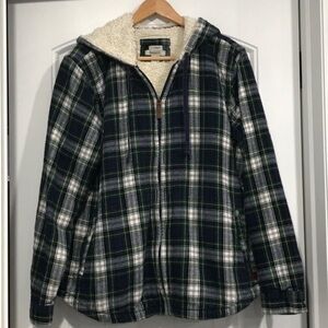 LL Bean Fleece Lined Jacket Large